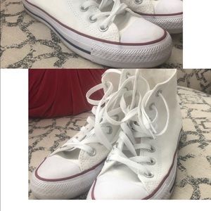 White high tip converse only worn a couple times